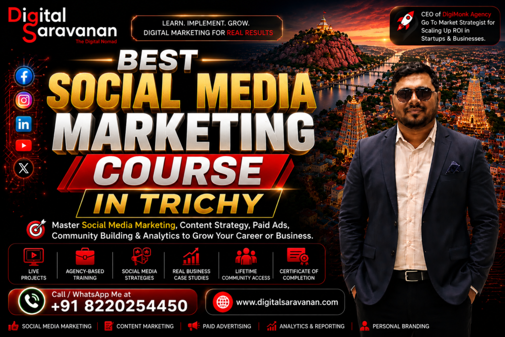 BEST SOCIAL MEDIA MARKETING COURSE IN TRICHY