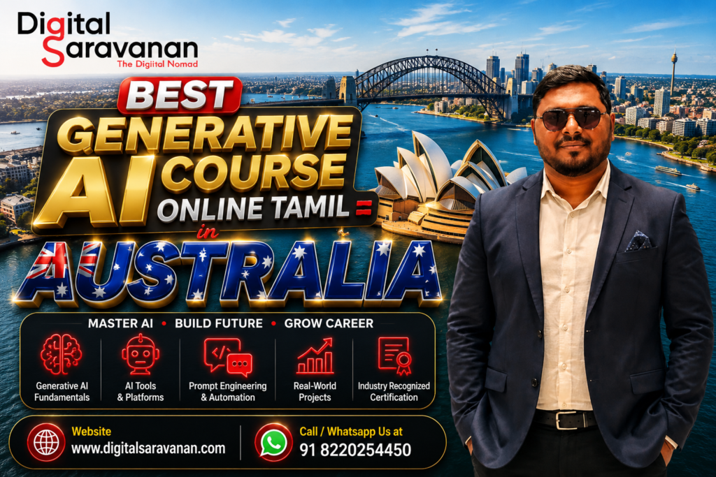 best-generative-ai-course-online-tamil-in-australia